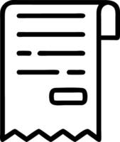 Plain Receipt with Copy Space vector