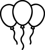 Plain White Balloon Cluster vector