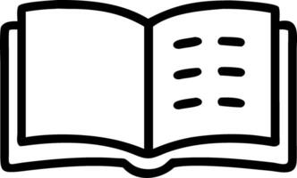 Plain white open book vector