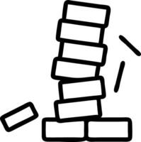 Policy Jenga tower vector