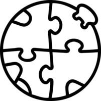 Policy puzzle globe vector