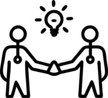 Policy web in business handshake vector