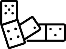 Poll number domino effect frame vector