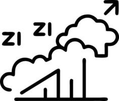 Poll numbers rising through cloudy predictions vector