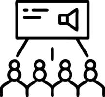 Poll worker silhouette frame with data stream vector