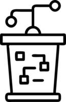 Prediction algorithm flowchart podium vector