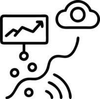 Prediction weather map with integrity pressure systems vector