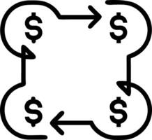 Quantum Computing and Dollar Symbols Frame vector