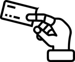 Robotic Hand Holding Credit Card vector