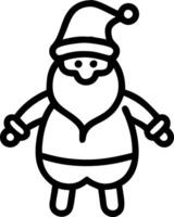 Santa with a Plain Background vector