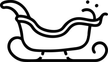Santas Floating Sleigh vector