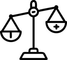 Scales balancing various political issues vector