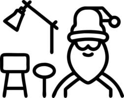 Santas Workshop with Tools vector