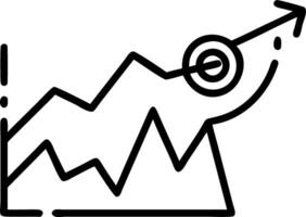 Soaring election results chart vector