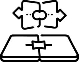 Smartphone with Holographic Puzzle and Community Icons vector