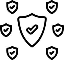 Soaring election security shield vector