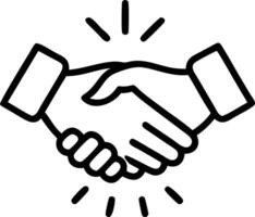 Soft Abstract Handshake with Bokeh Background vector