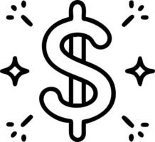 Soft abstract dollar sign with bokeh vector