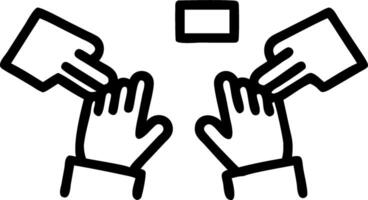 Soft focus ballot counting scene vector
