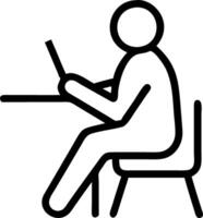 Solo Reflection with Calendar vector