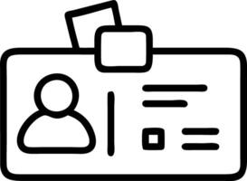 Voter ID card with data streams vector