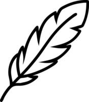 White feather on plain background vector