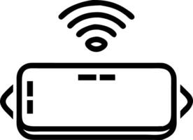 Wireless charging pad with a holographic battery level indicator vector