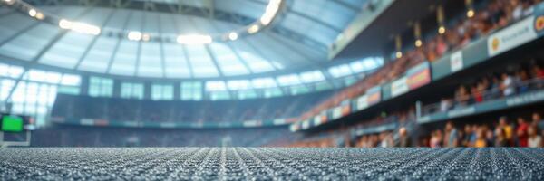 Spectators gather in a bustling stadium during an exciting sports event photo