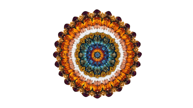 un' circolare design con un' colorato modello su esso png