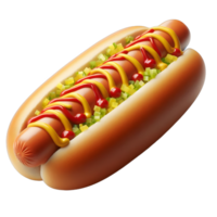 This hotdog is loaded with vibrant vegetables, including shredded lettuce, diced onions, and sliced cucumbers, all enhanced by a zesty drizzle of special sauce. png