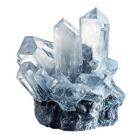 Quartz-like Crystal in Pristine Geometric Patterns Isolated png