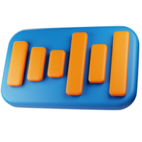 Audio 3D Icon. graphic design 3d icon illustration. 3d design style. 3d rendering png