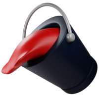 Fill Color icon. graphic design 3d icon illustration. 3d design style. 3d rendering png