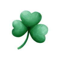 Illustration of a three-leaf clover, symbolizing good luck and celebration, St. Patrick's Day symbol png