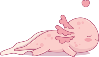 Cute dreamer Axolotl png