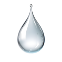 Crystal Clear Water Drop with Refined Glossy Transparency png
