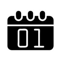 Calendar icon showing the first day. Concept of new beginnings, planning, and scheduling. vector