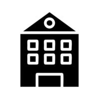 School building icon. Concept of education, learning, and knowledge. vector