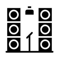 Sound system icon. Concept of music, audio, and entertainment. vector