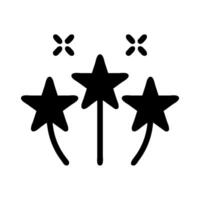 Three shooting stars with sparkles. Concept of magic, wish, and celebration. vector