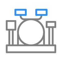 Drum set icon. Concept of music, performance, and entertainment. vector
