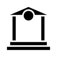 Bank building icon. Concept of finance, banking, and investment. vector