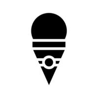 Ice cream cone icon. Concept of summer, dessert, and treat. vector