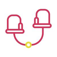 Two connected armchairs icon. Concept of connection, communication, and relationship. vector