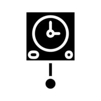 Pendulum clock icon. Concept of time, schedule, and deadline. vector