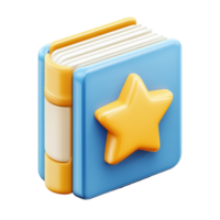Guidebook Icon with Star and Pages Symbolizing Recommendations for Learning and Discovery png