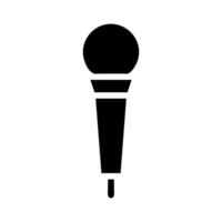 Microphone icon for communication and entertainment. Concept of voice, speech, and performance. vector