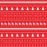New Year's Christmas pattern. Winter and Christmas elements on a Red background. vector