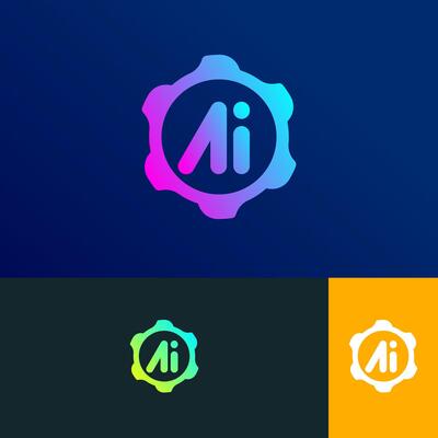 gear ai logo modern concept design