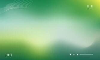 Gradient abstract background in green tones vector
